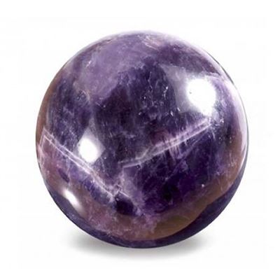 Amethyst Chevron Sphere Large 45mm